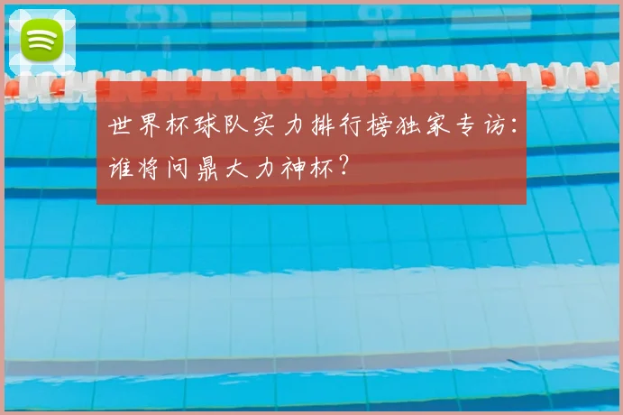 世界杯球队实力排行榜独家专访：谁将问鼎大力神杯？