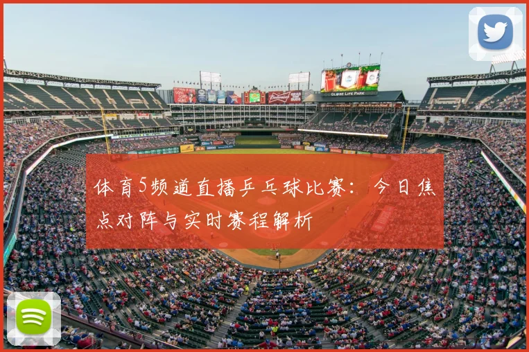 体育5频道直播乒乓球比赛：今日焦点对阵与实时赛程解析